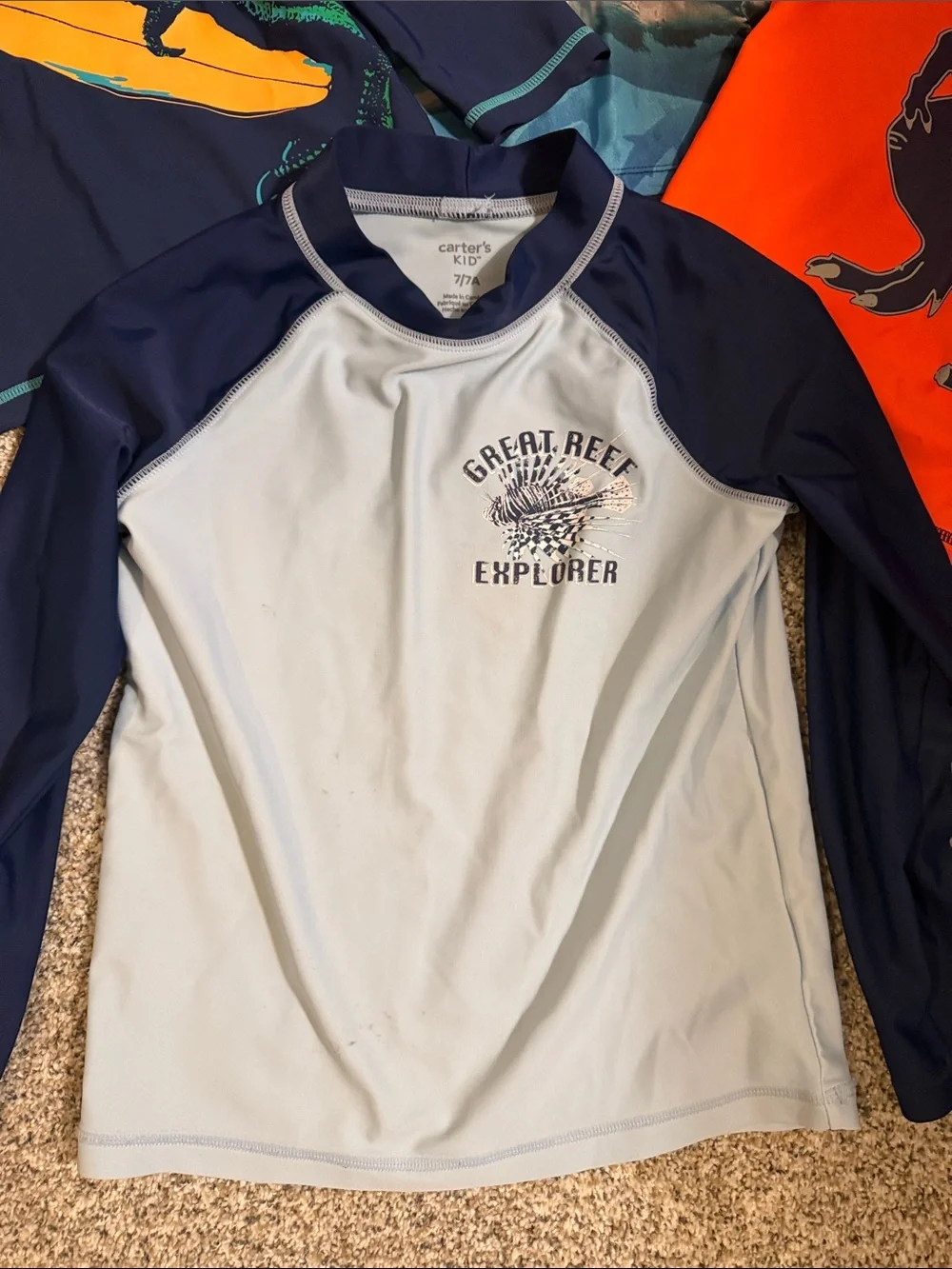 Bundle of 4 boys swim shirts